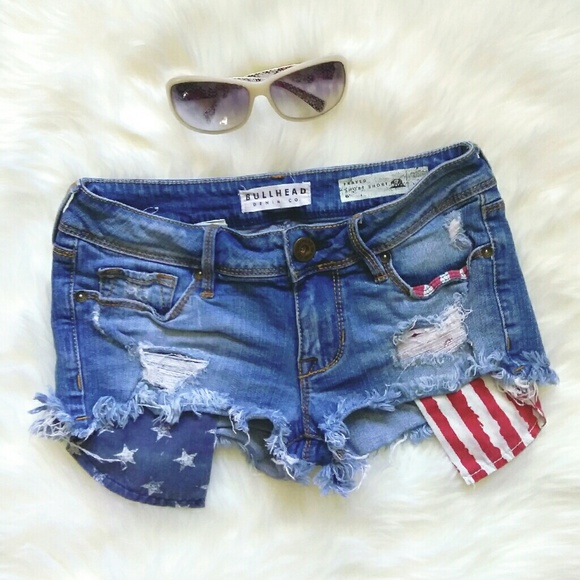 PacSun Pants - Bullhead American Flag Shorts